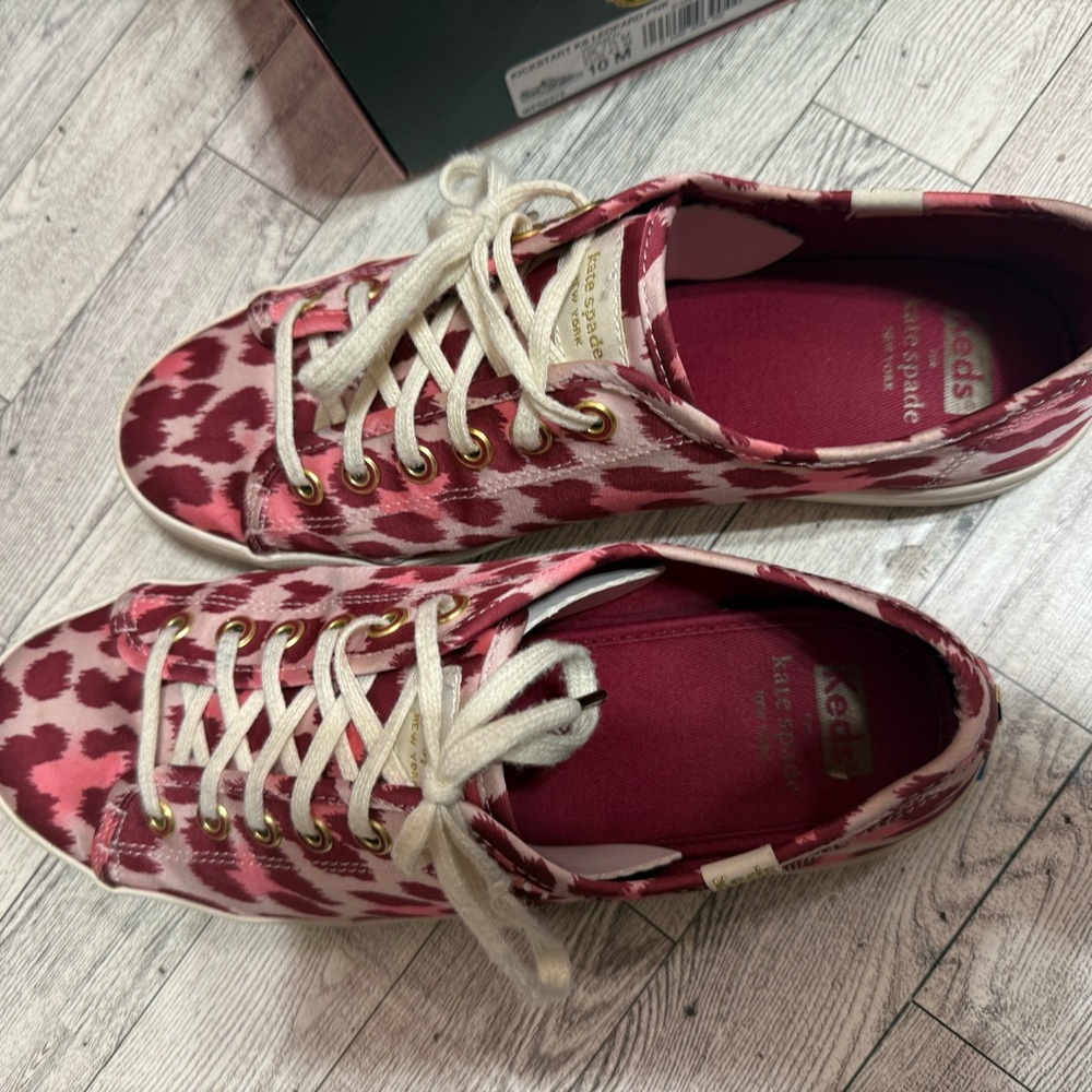 Kate Spade Pink Leopard Sneakers - Picture 3 of 10
